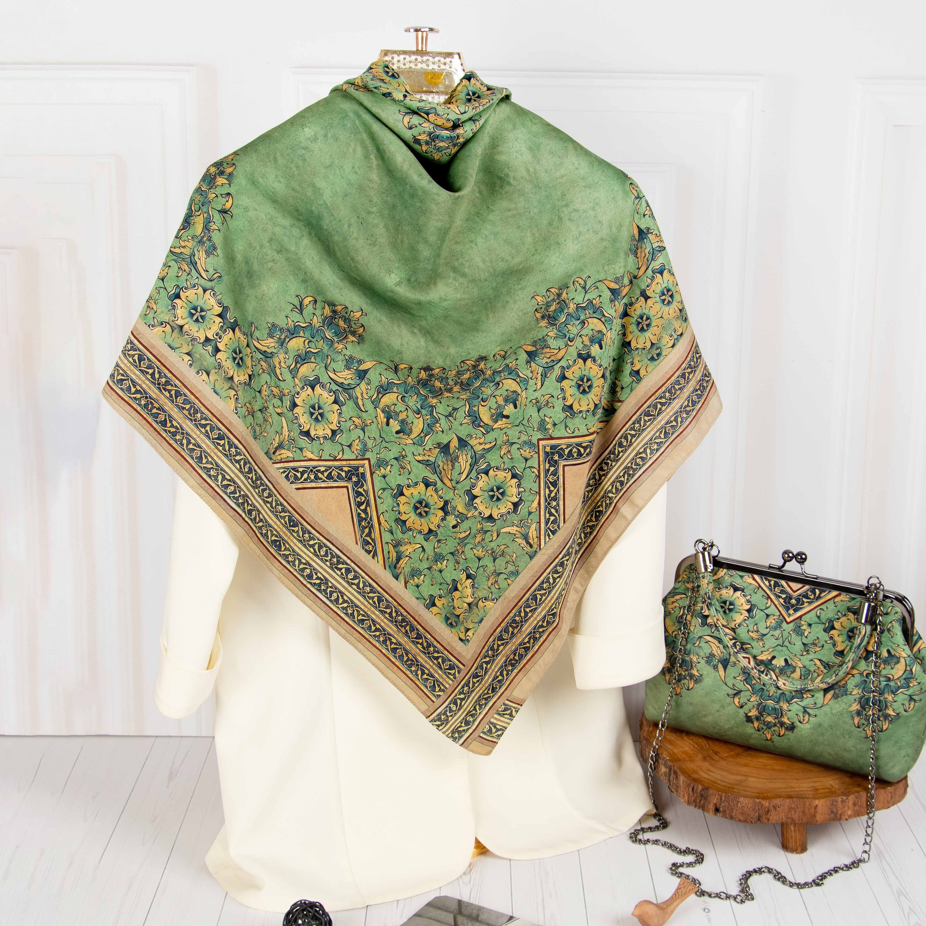 ست کیف نوستالژی و روسری کد 816 - 2